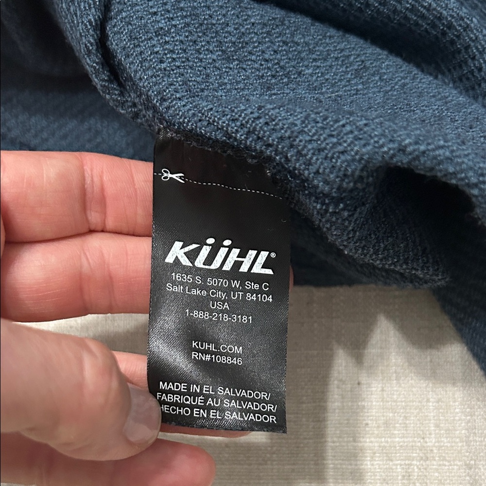 Kuhl Sweater Women's Small Blue Petra Turtleneck Long Sleeve Waffle Knit - Picture 12 of 15